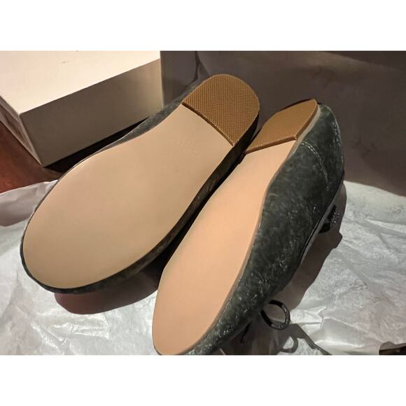 NIB Noralee Rylee + Cru Ballet Flats Velvet French Blue Shoes Size 12 NEW - Picture 8 of 10